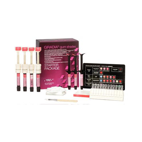 GC 001889 Gradia Gum Shades Gingival Light Cure Composite Starter Package GC 001889 Gradia Gum Shades Gingival Light Cure Composite Starter Package